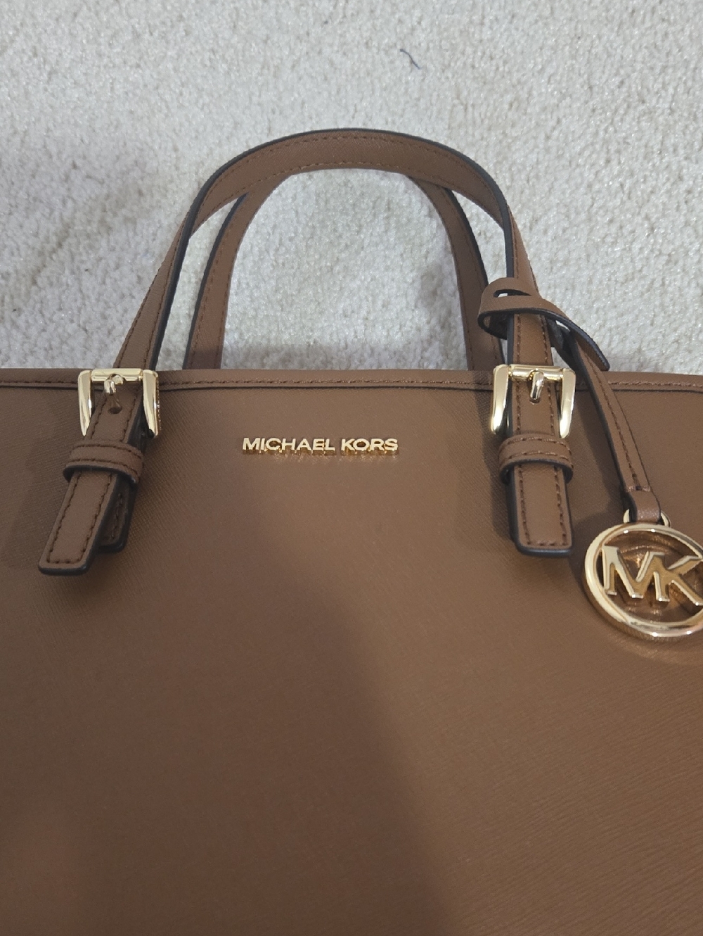 Michael Kors Brown Jet Set Small Top-Handle Tote - Picture 5 of 11